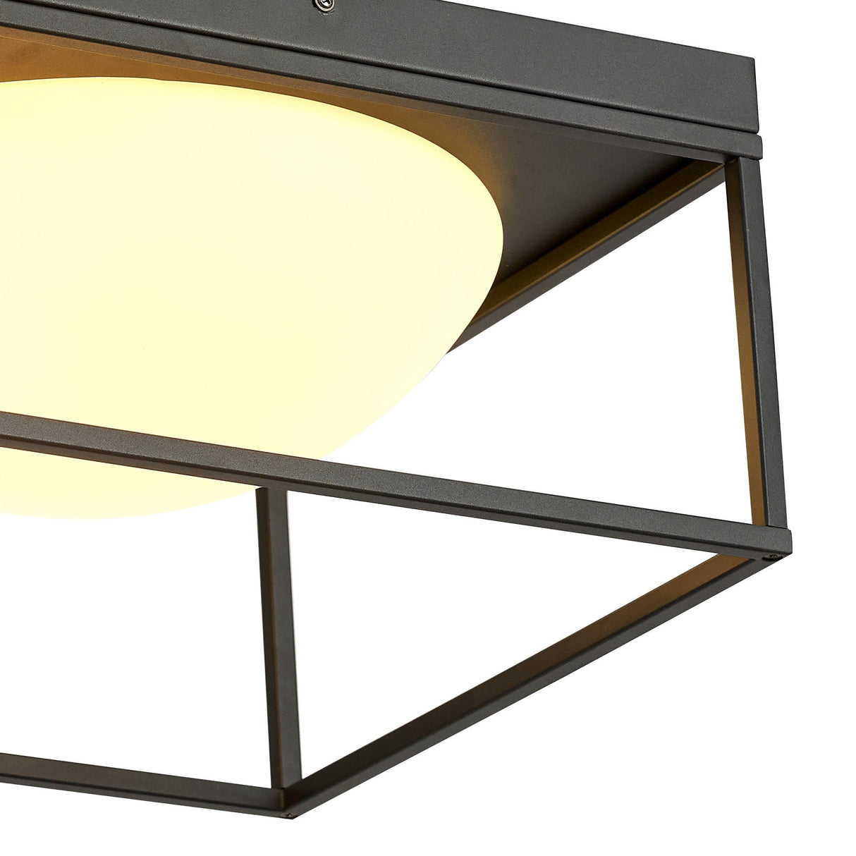 Desigual 4 Light Semi-Flush Ceiling Light - Matt Black