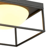 Desigual 4 Light Semi-Flush Ceiling Light - Matt Black