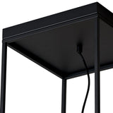 Desigual 1 Light Tall Semi-Flush Ceiling Light - Matt Black