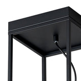 Desigual 1 Light Small Tall Semi-Flush Ceiling Light - Matt Black