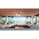 Desigual 1 Light Short Semi-Flush Ceiling Light - Matt Black