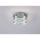 Destello 4 Light Crystal Flush Ceiling Light - Polished Chrome