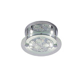 Destello 4 Light Crystal Flush Ceiling Light - Polished Chrome