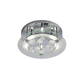 Destello 6 Light Crystal Flush Ceiling Light - Polished Chrome