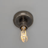 Devon Brass Flush Ceiling Light