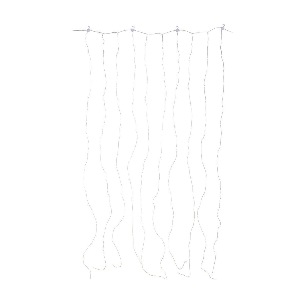 Dew Drop Curtain Lights 1 x 2m - Silver