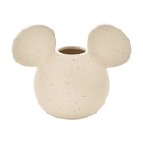 Mickey Mouse Head Speckled Ceramic Vase - Natural