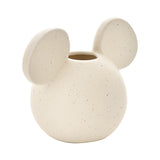 Mickey Mouse Head Speckled Ceramic Vase - Natural
