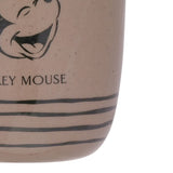 Mickey Mouse Laughing Face Striped Ceramic Planter - Brown