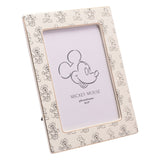 Mickey Mouse & Minnie Mouse Ceramic Photo Frame 6 x 4in - White