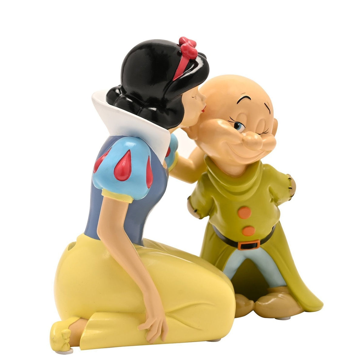 Snow White & Dopey Cheek Kiss Resin Money Box with Coin Slot