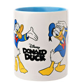 Donald Duck Stoneware Mug with Blue Handle 325ml - White