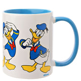 Donald Duck Stoneware Mug with Blue Handle 325ml - White