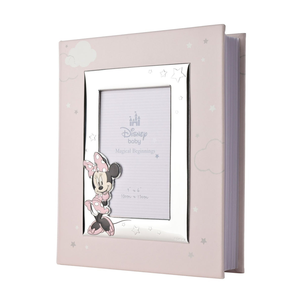 Minnie Mouse Metal Photo Album Made in Italy - Pink & Silver