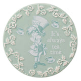 Alice in Wonderland Set of 4 Rose Border Stoneware Coasters