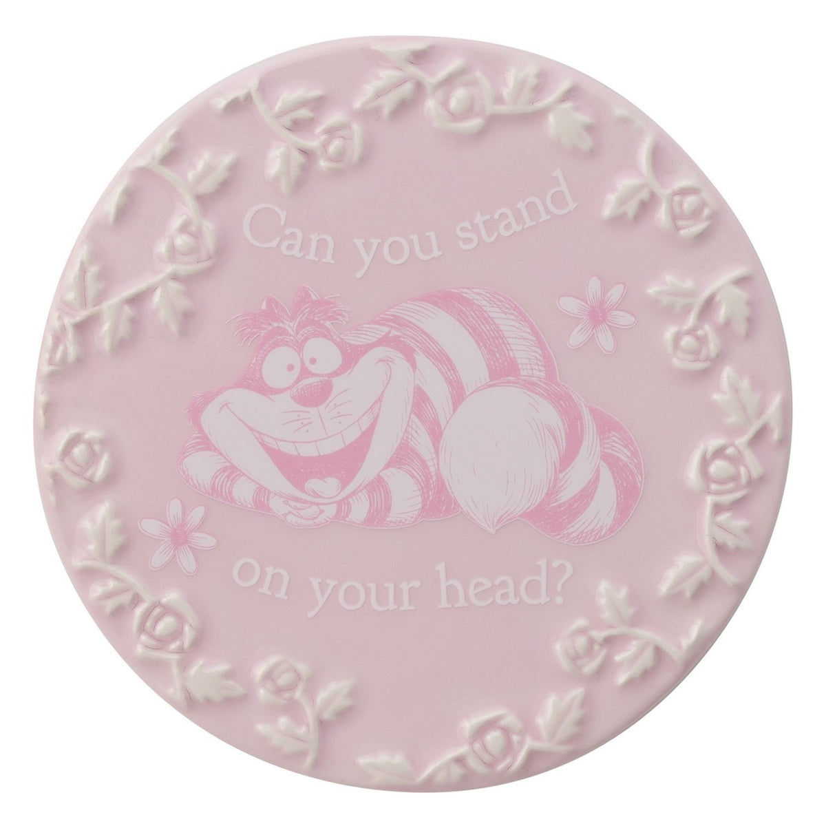 Alice in Wonderland Set of 4 Rose Border Stoneware Coasters