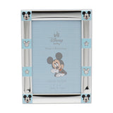 Mickey Mouse Border 999 Silver Plated Photo Frame 6 x 4in - Blue