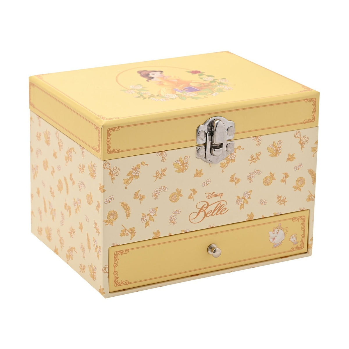 Pastel Princess Belle Musical Jewellery Box with Drawer