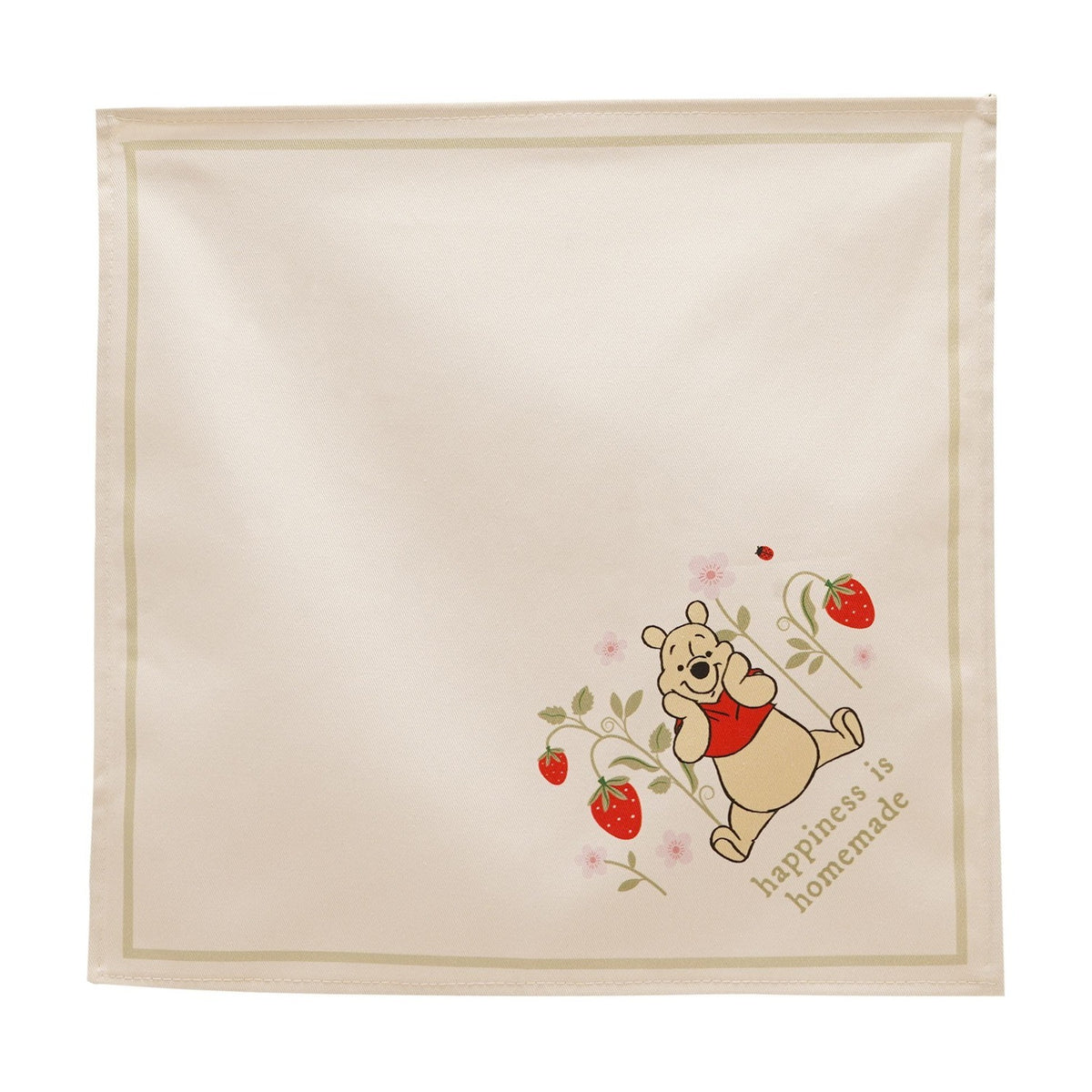 Winnie the Pooh & Friends Floral Cotton Napkins - Cream