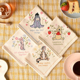 Winnie the Pooh & Friends Floral Cotton Napkins - Cream