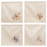 Winnie the Pooh & Friends Floral Cotton Napkins - Cream