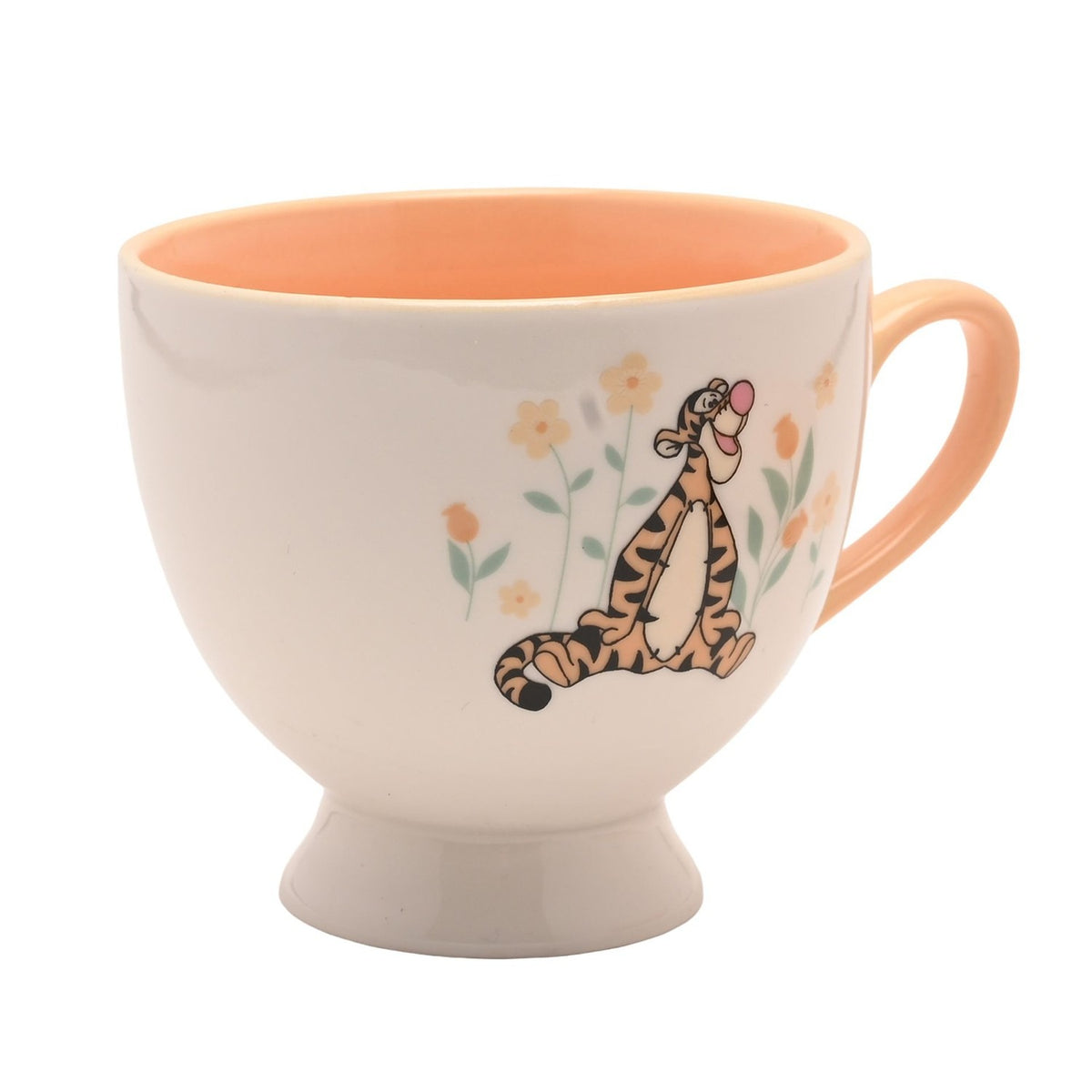 Winnie the Pooh Tigger Porcelain Cup & Saucer - Cream & Orange