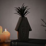 Nightmare Before Christmas Zero Planter with Faux Plant - Grey