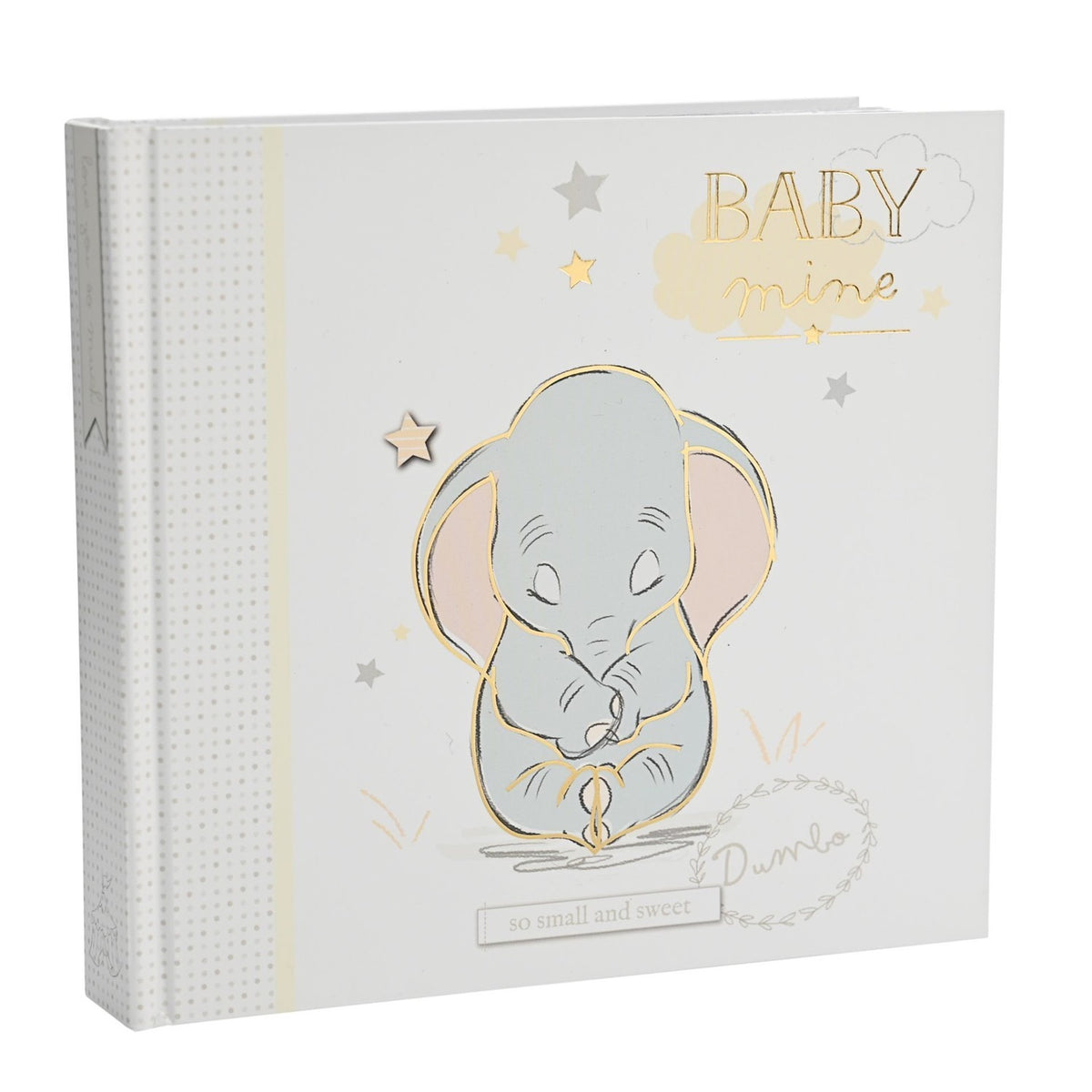 Dumbo Baby Photo Album 6 x 4in with Ribbon Ties - White