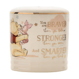 Winnie the Pooh Ceramic Money Box with Gold Rim - White