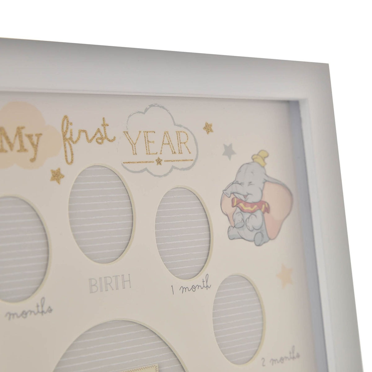 Dumbo My First Year Multi Oval Aperture Photo Frame - White