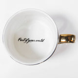 Sketched Ariel Classic Collectable Porcelain Mug - White