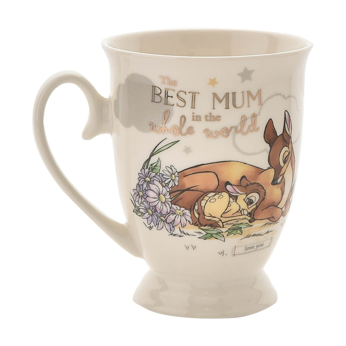 The Best Mum in the Whole World Bambi Mug 300ml - White