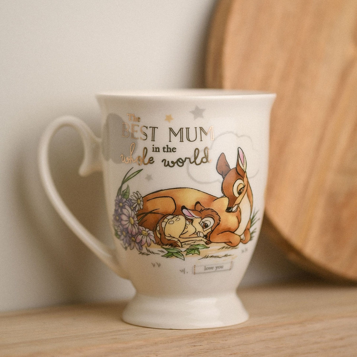 The Best Mum in the Whole World Bambi Mug 300ml - White