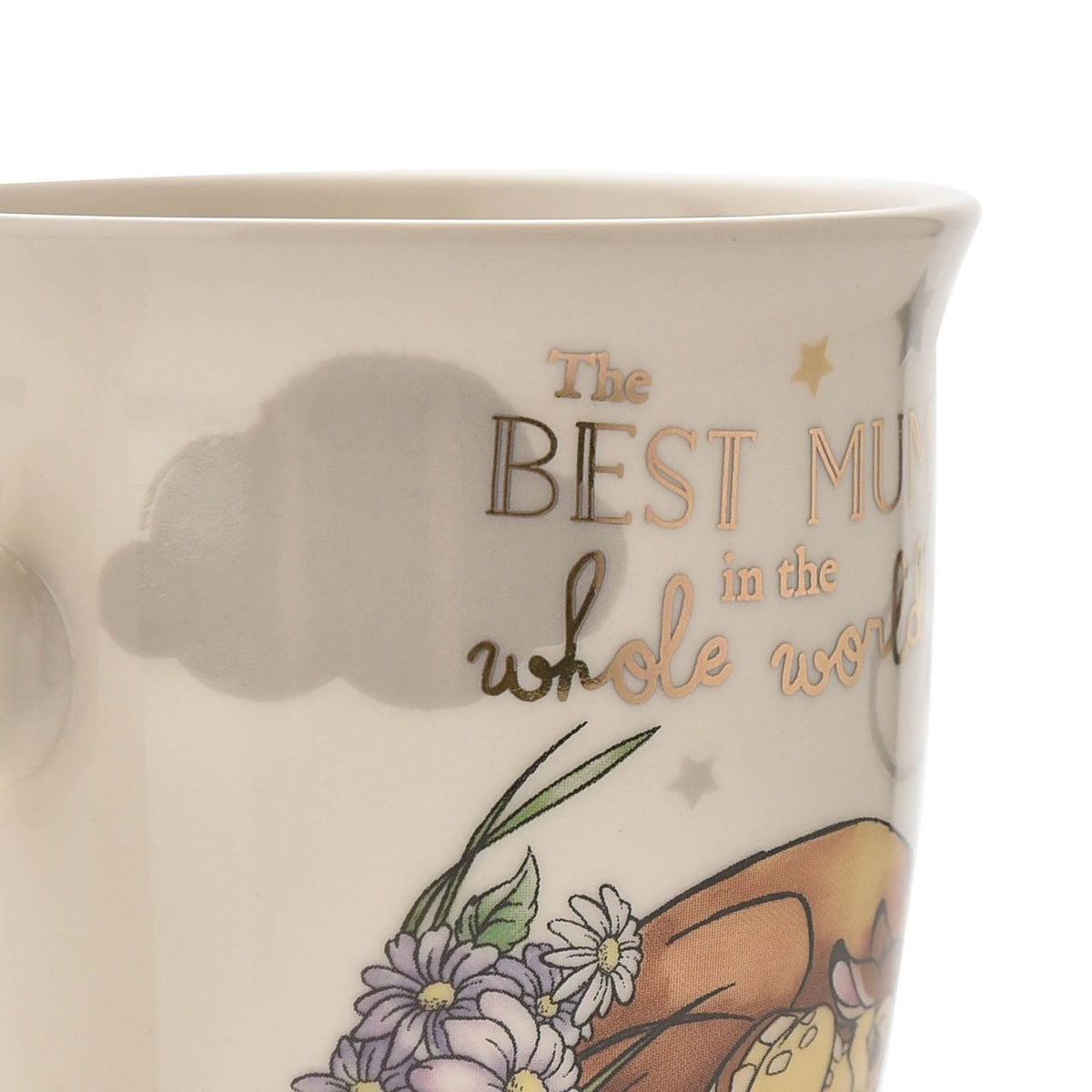 The Best Mum in the Whole World Bambi Mug 300ml - White