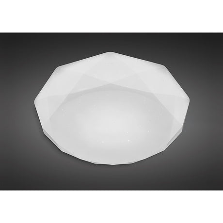 Diamante Flush Ceiling Light LED 3000K 30W - White