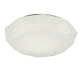 Diamante II Flush Ceiling Light LED 3000K 54W - White
