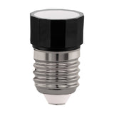 Dimmable LED bulb with E27 screw cap, faceted black head and white glass diffuser face, 3.5W warm white 2200K, shown on a plain white background.