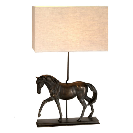 Dorado 1 Light Table Lamp with Rectangle Shade - Bronze Patina