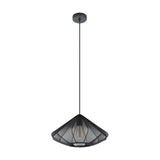 Dolwen Fabric Pendant Light 42.5cm - Black