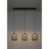 Dosmorne Smart Colour Changing Linear Pendant Light - Black