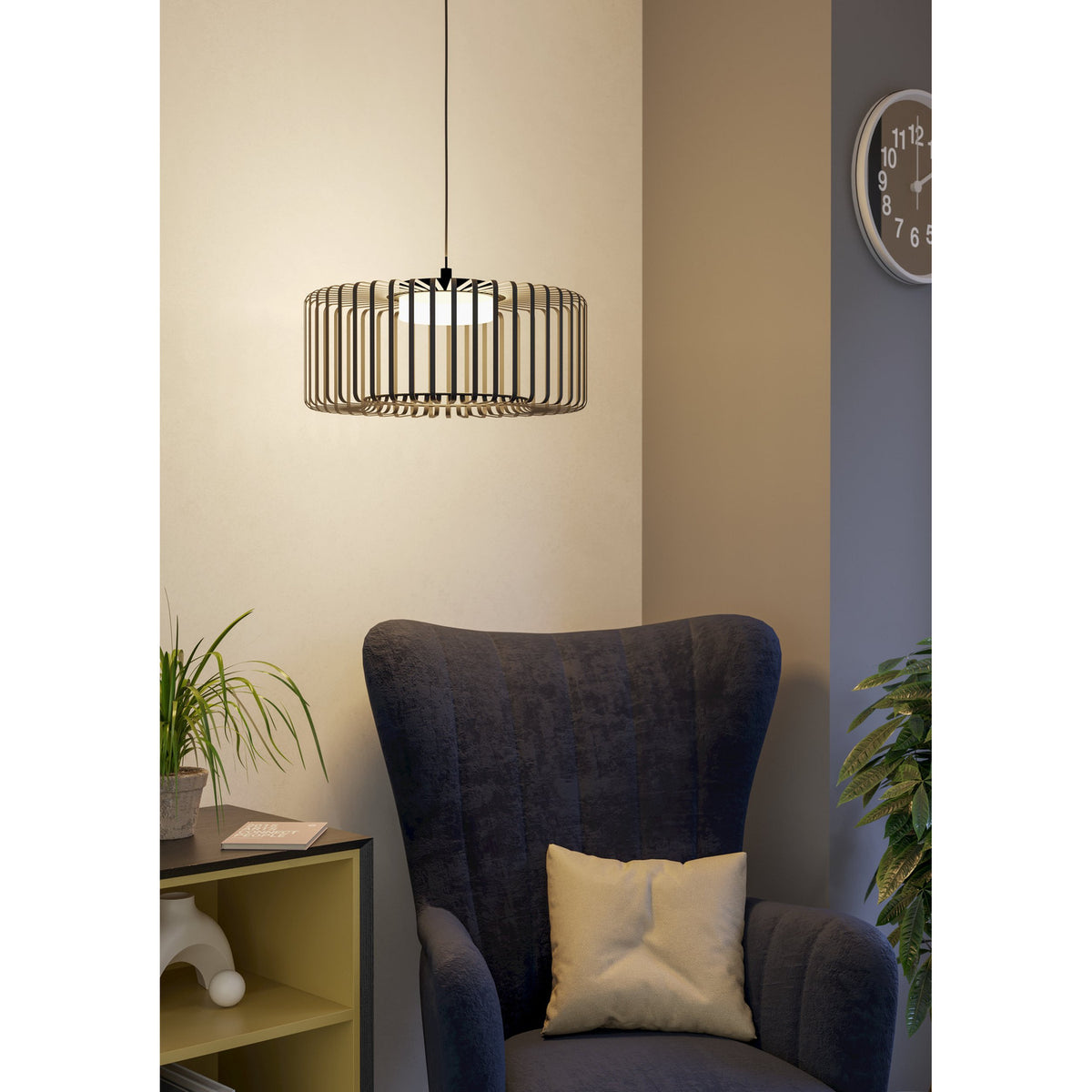 Dosmorne Smart Colour Changing Pendant Light - Black