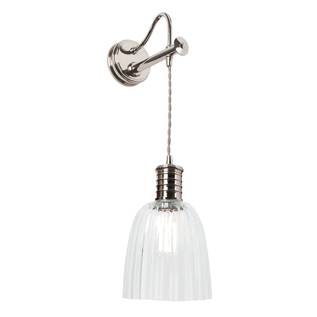 Douille 1 Light Wall Light - Polished Nickel