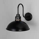 Dovrin Brass Swan Neck Wall Light IP65