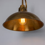 Dovrin Brass Swan Neck Wall Light IP65
