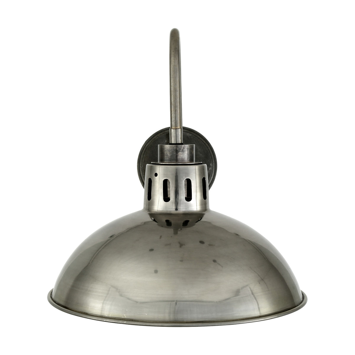 Dovrin Brass Swan Neck Wall Light IP65