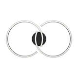 Dralena LED Flush Ceiling Light 19.5W 6.5cm - Black