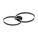 Dralena LED Flush Ceiling Light 19.5W 6.5cm - Black