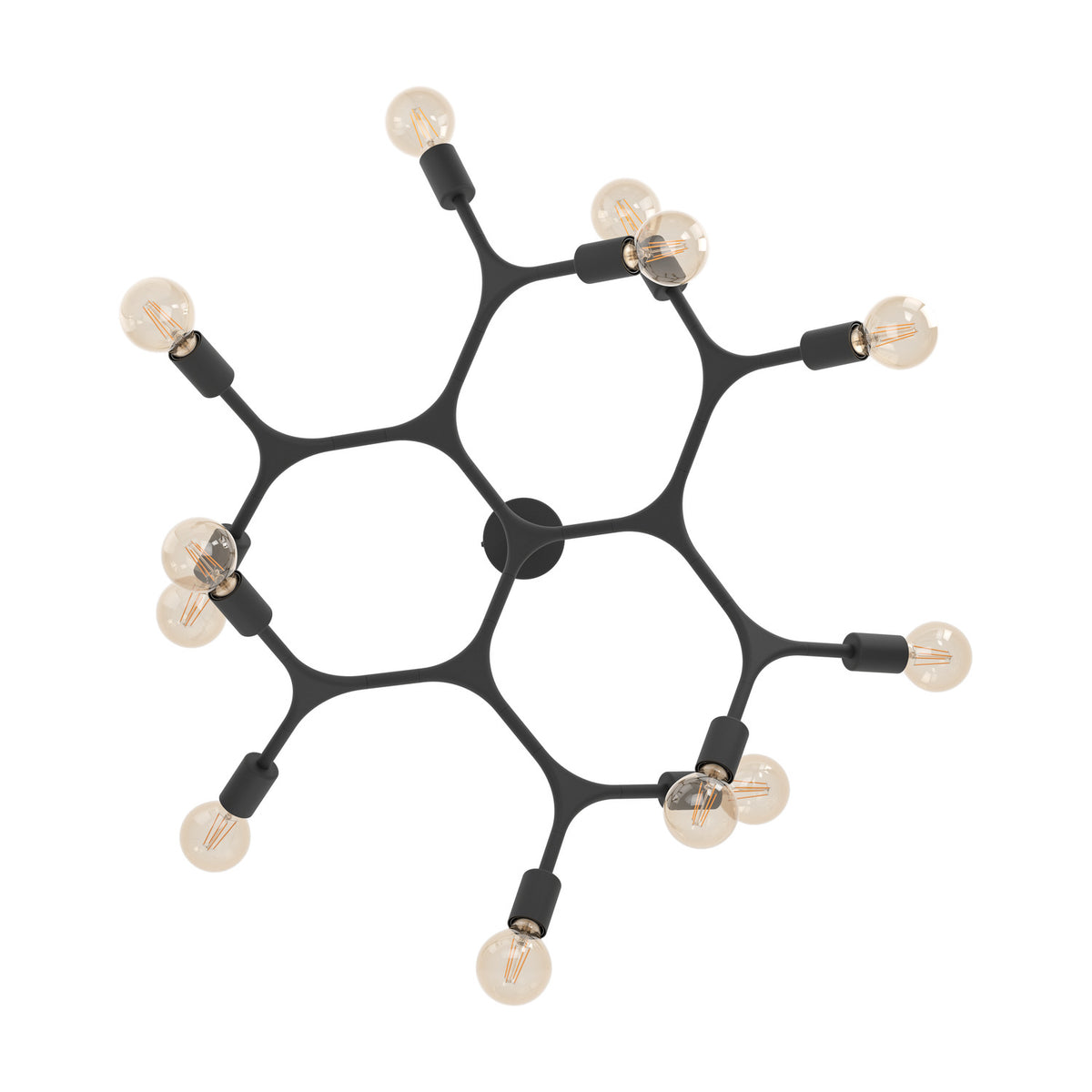 Dramenne 12 Light Ceiling Light - Black