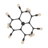 Dramenne 12 Light Ceiling Light - Black
