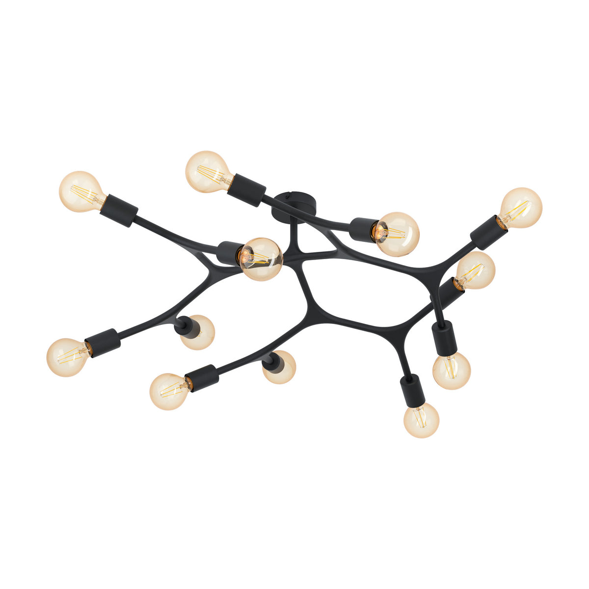Dramenne 12 Light Ceiling Light - Black